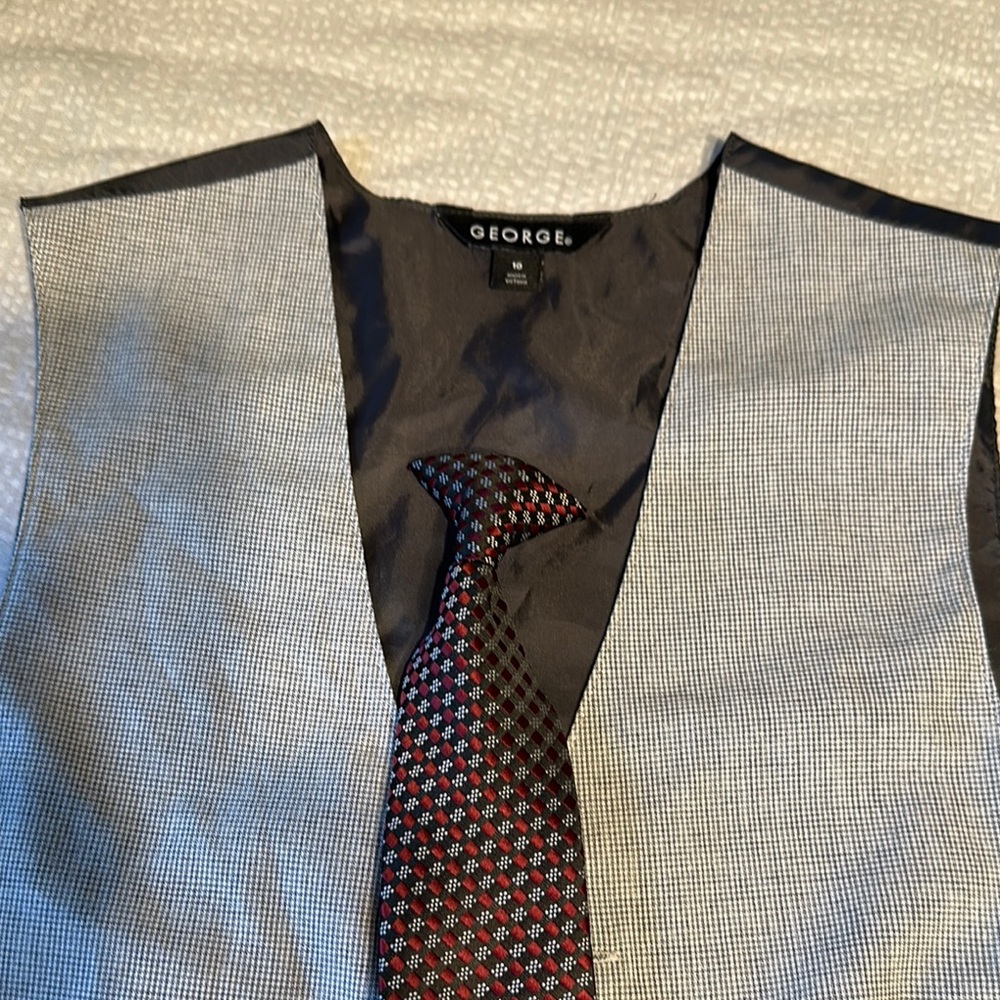 George Gray Kids Suit Vest with Tie